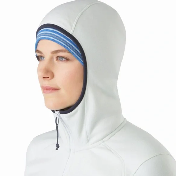 Arc'teryx Kyanite Hoody Light Blue Polartec Fleece Women's Small - Picture 3 of 3